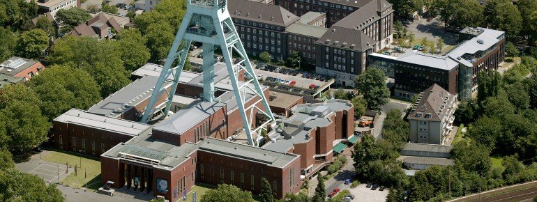 Aerial view of the museum.