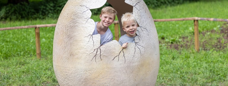 DINOLAND features an interactive prehistoric classroom where kids can discover fascinating facts about dinosaurs.