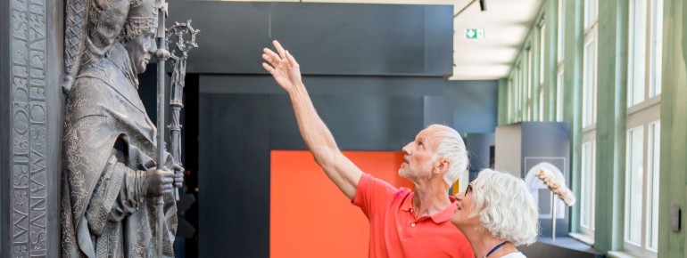 A lot of statues from Otto the Great can be seen in the Dommuseum Magdeburg.