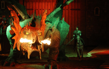The dragon is the highlight of the play.