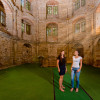 Visitors can marvel at the almost completely preserved castle building on site.