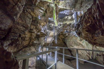Stairway into the Erdmann's Cave Hasel