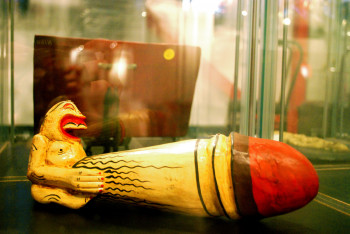 Exhibits range from artefacts of ancient cultures to modern items and celebrities' sex scandals.