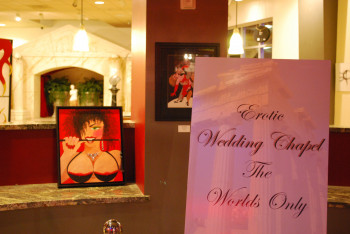 Las Vegas is known for impromtu weddings. No wonder it is also home to the world's only erotic wedding chapel.