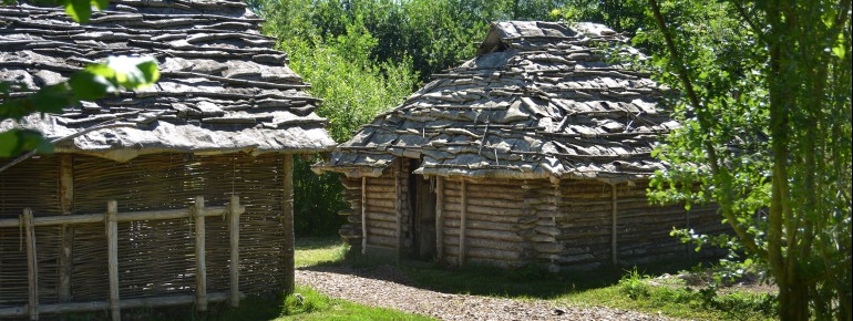 Various sections of the settlement were recreated on the open-air site.