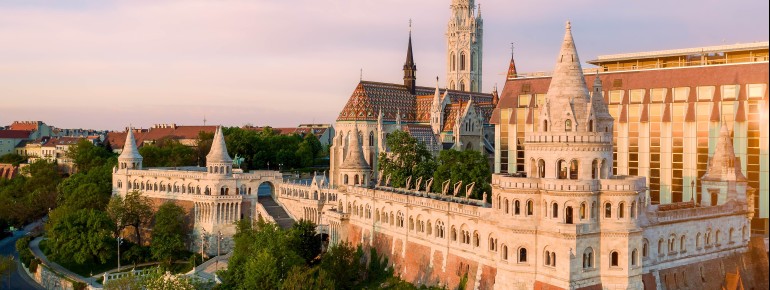 Fisherman’s Bastion towers above Buda and offers one of the best panoramic views of Budapest.