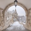 Even on frosty winter days, the graceful arches and statues of Fisherman’s Bastion exude fairytale charm.