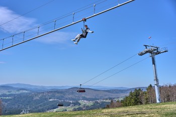 A ride on the flyline takes around 15 minutes.