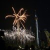 Impressive fireworks are held every year during the big summer night.