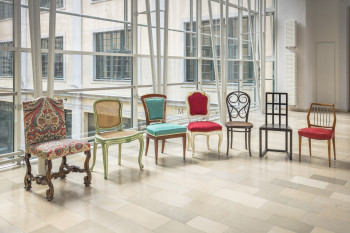 In the museum you can admire pieces of furniture from different eras.