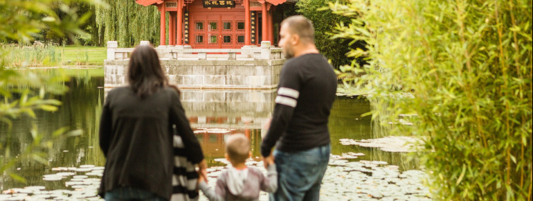 In the Gardens of the World, international garden art from different eras and regions can be experienced in an impressive and diverse way.