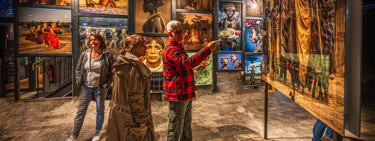 In addition to the light shows, there are interesting exhibitions.