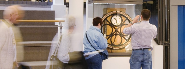The museum gives you the opportunity to learn more about the history of time.