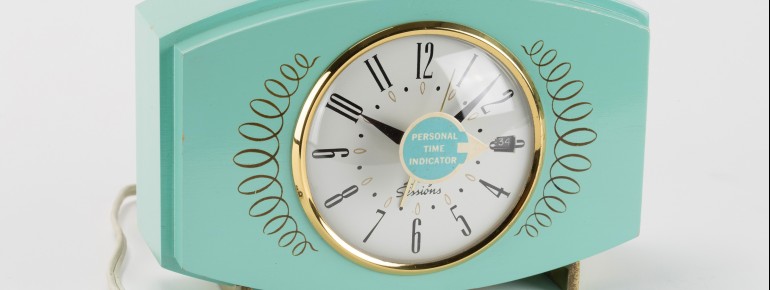 "The Lady" clock is from the time around 1960. It reminded women of their period.
