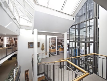 The foyer of the museum.