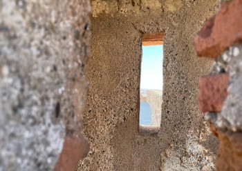 Former arrow slits now offer unique views over the city and the Mediterranean.