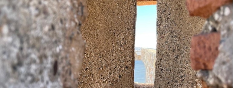 Former arrow slits now offer unique views over the city and the Mediterranean.