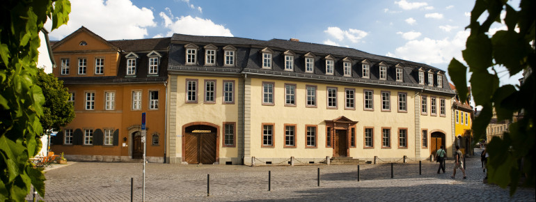 Exterior view of Goethe National Museum in Weimar.