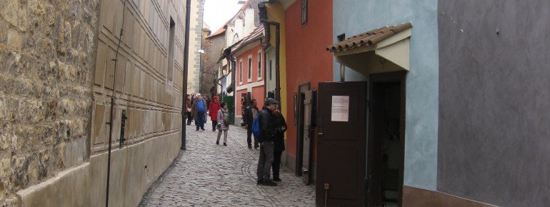 The lane is only a few hundred feet long, but attracts many tourists.