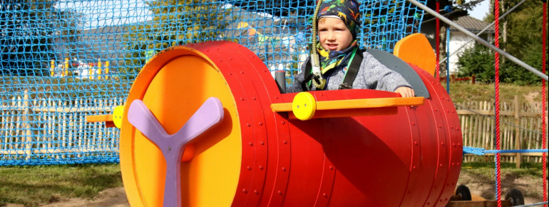 The little ones have lots of fun on the children's course.