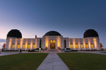 The Griffith Observatory building in the heart of Griffith Park.