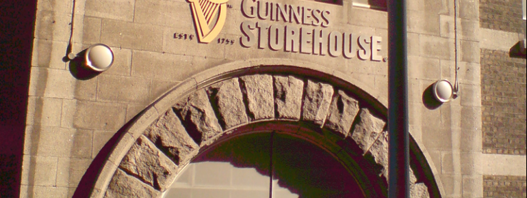The entry to the Guinness Experience.