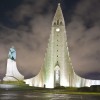The church at night.