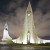 The church at night.