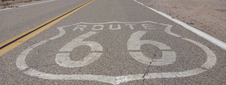 Historic Route 66 sign