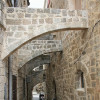 A typical narrow street in the old town of Rhodos