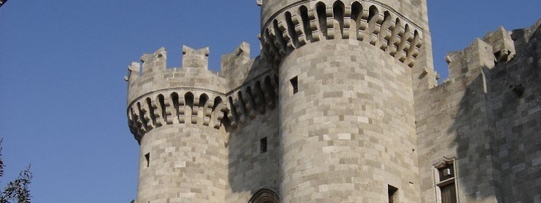 The entrance of the Grand Master palace on the island of Rhodos