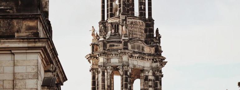 The cathedral is the youngest baroque building in Dresden.