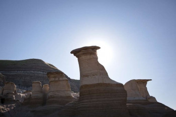 The Hoodoo Rock Formations were once formed by the wind