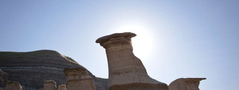 The Hoodoo Rock Formations were once formed by the wind