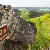 One of the most beautiful hikes at the national park leads you up mount Hohenfels.
