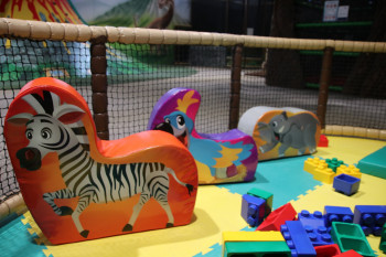 The toddler area is ideal for children up to 3 or 4 years old.