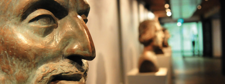Deck 1 is home to busts of famous explorers.