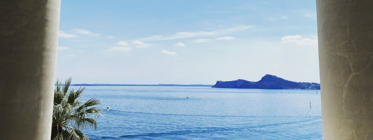 Absolutely unique is the view of Lake Garda from the terrace of the villa