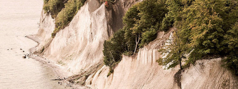 The history of Rügen's chalk coast begins at the end of the Cretaceous period, around 70 million years ago.