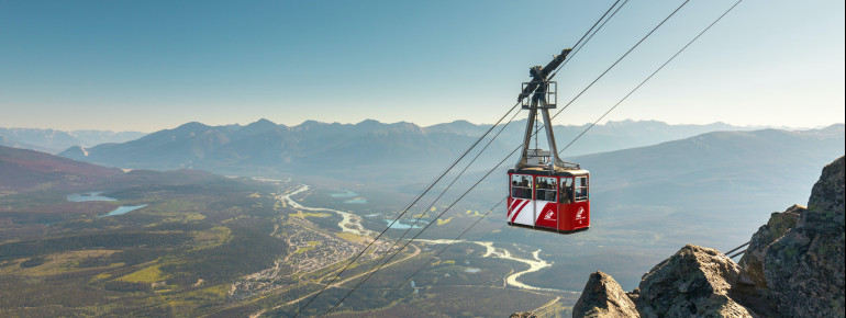 The Jasper SkyTram is the highest cable car in Canada.
