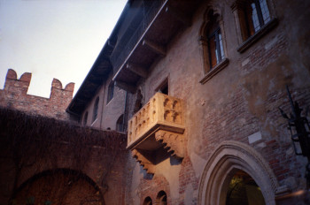 Juliet's famous balcony in Verona was actually a sarcophagus, and was added to the building afterwards.