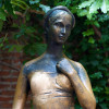 Caressing Juliet's bronze statue's right breast is said to bring luck in love.