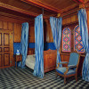 The living rooms on the first floor of the royal house are designed in the style of the “Swiss House”.
