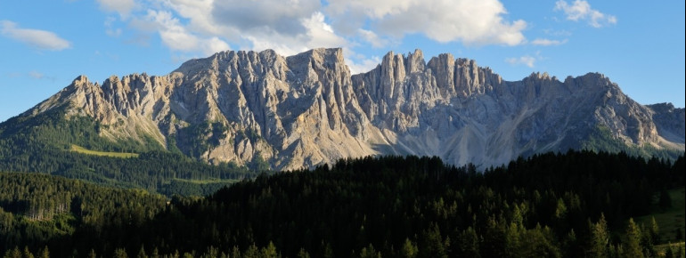The Latemar mountain group, together with the Catinaccio, is a UNESCO World Natural Heritage Site.