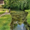 The Lauter spring is fed by five karst springs, which together deliver around 150 liters of water per second.
