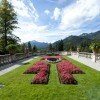 Terrace gardens in the Linderhof Palace Park.