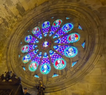 The world-famous window of Lisbon Cathedral.