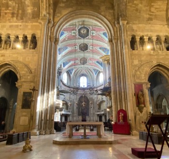 A view of the cathedral altar.
