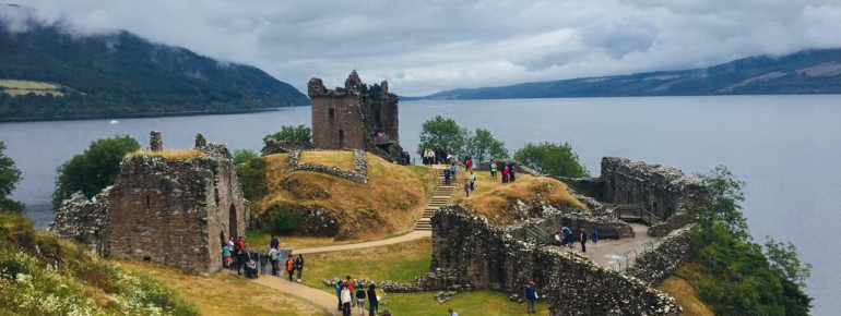 Urquhart Castle is a popular destination around Loch Ness.