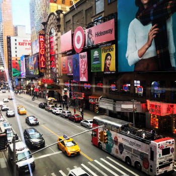 View of Times Square from Madame Tussauds.